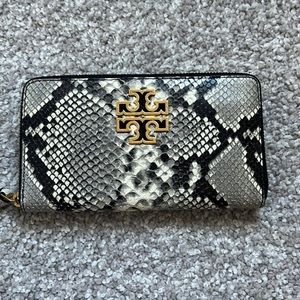 Tory Burch snakeskin wallet